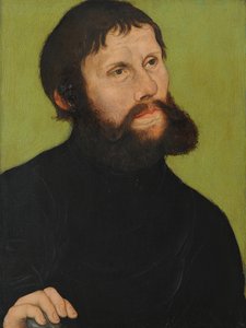 ユンカーヨルグとしてのルターの肖像 作： Lucas Cranach the Elder